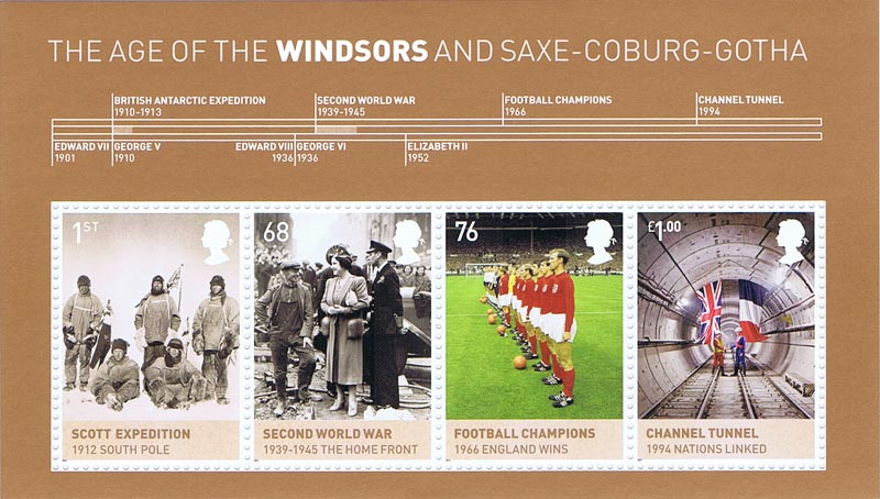 2012 GB - MS3270 - Age of Windsors / Saxe-Coburg Mini Sheet MNH